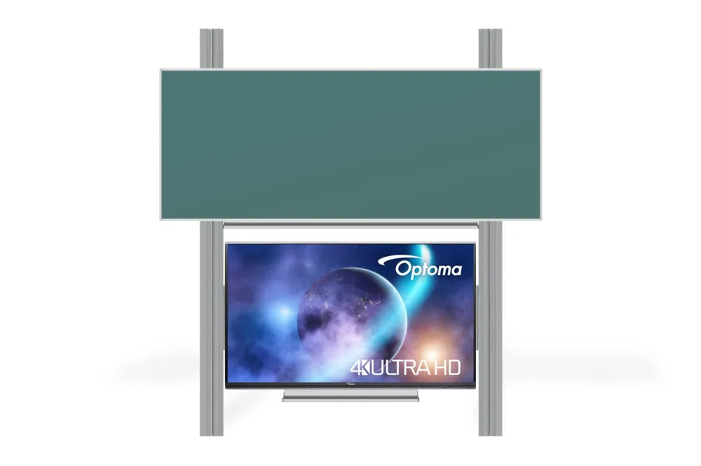 Interaktivní sestava LCD panel s přední krycí tabulí na PYLONU AL